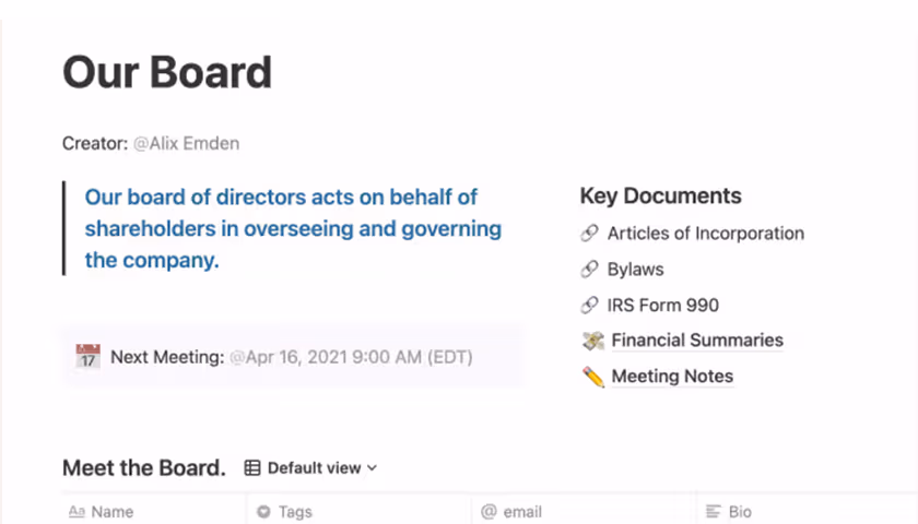 Gambar produk templat manajemen dewan