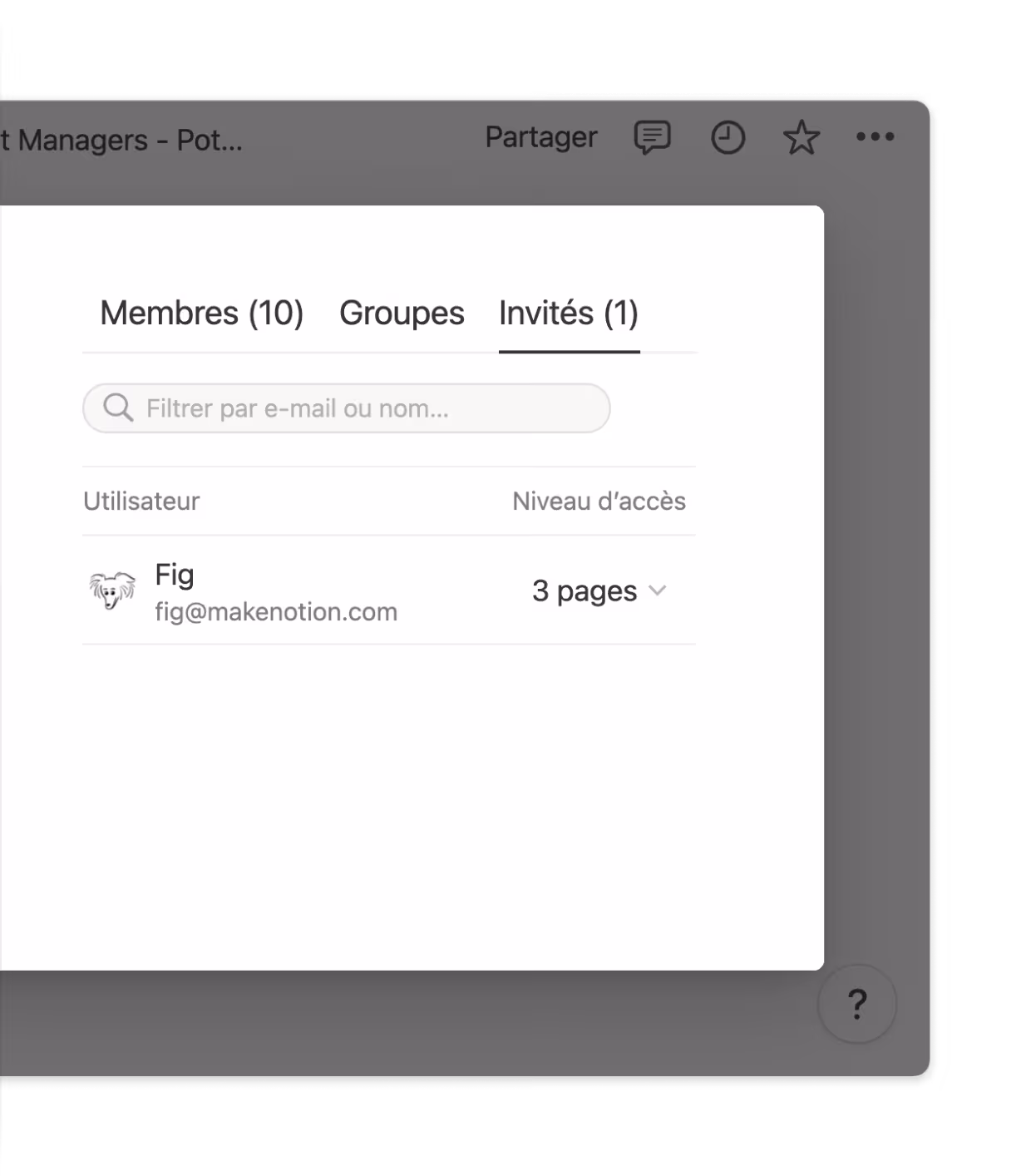 L’accès aux pages est sécurisé, et très facile à gérer.